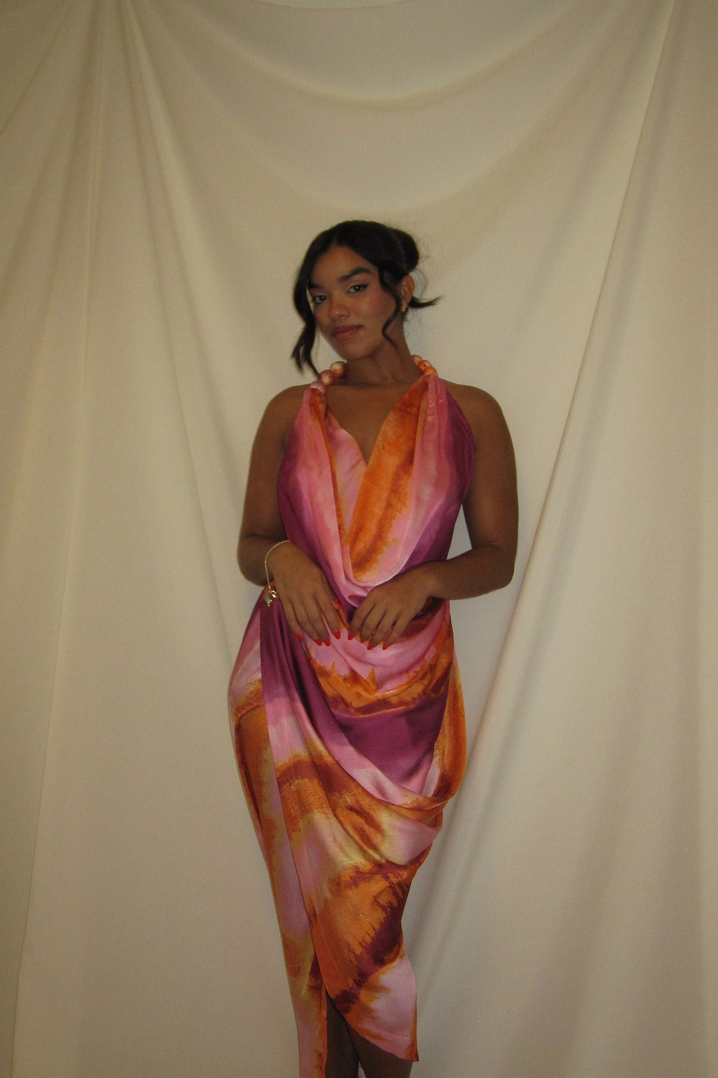 Coral Sunset Dress