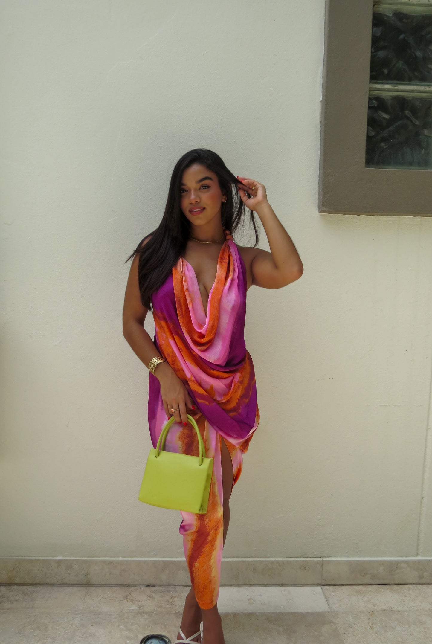 Coral Sunset Dress