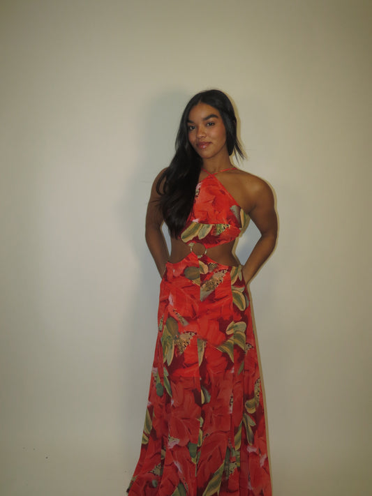 Tropical Flame Dress