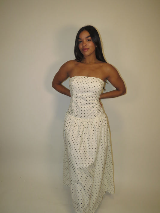 Dotted Midi Dress