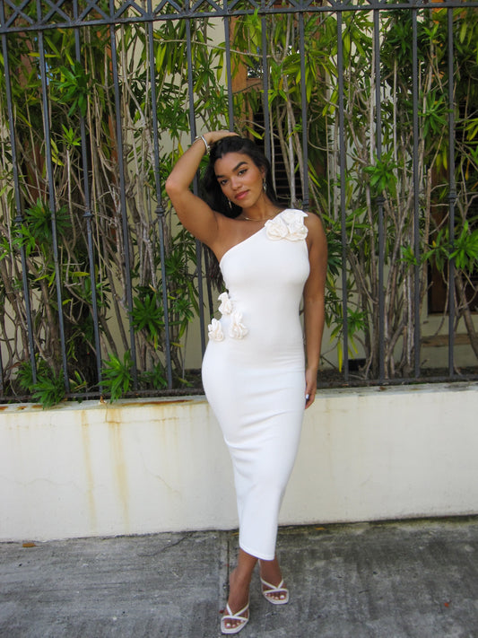 Nude Blossom Dress