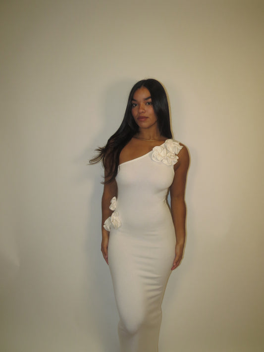 Nude Blossom Dress